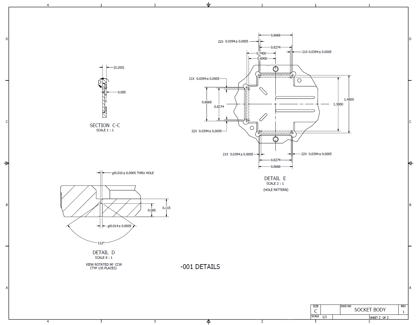 Test Socket Detailing