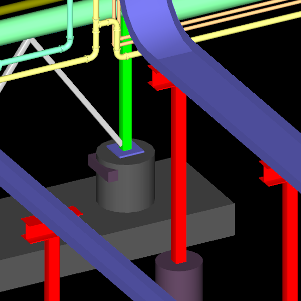 3D CAD Piping Supports